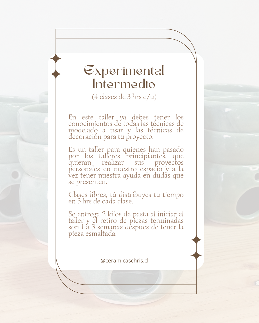 Clases para Intermedio Experimentales en Cerámica