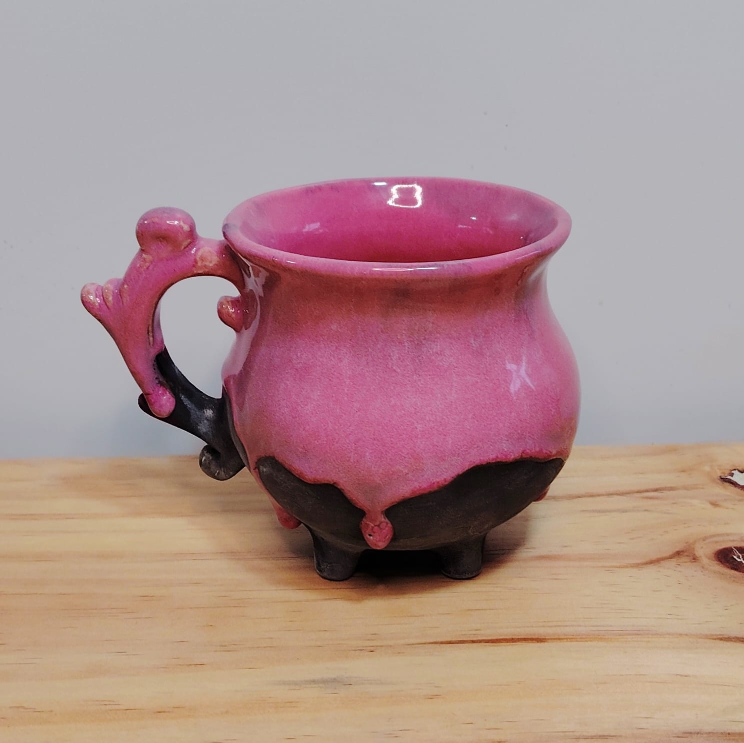 Caldero Bruja Chorreado Rosa