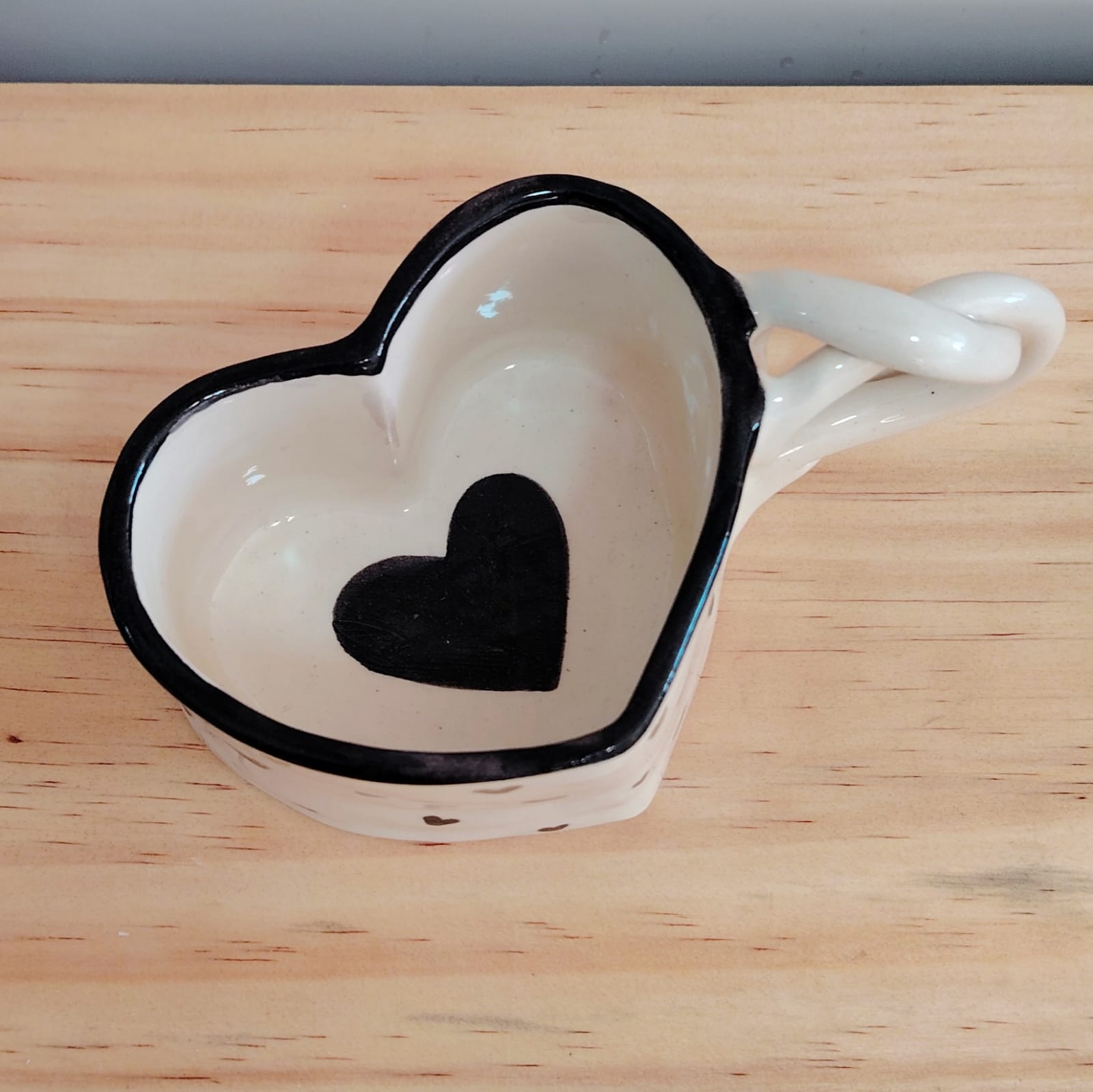 Taza Corazón Negro