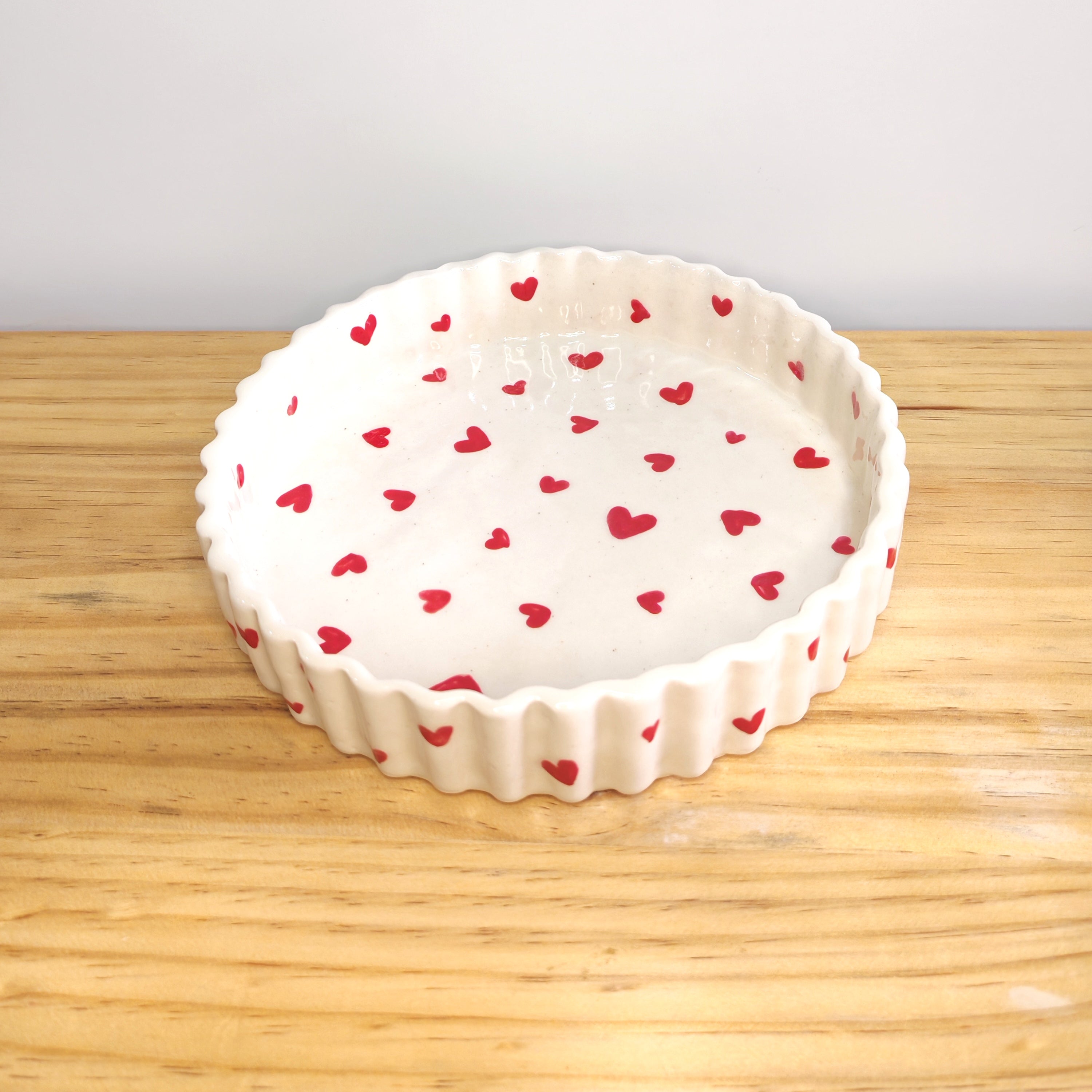 Fuente para Hornear de Corazones Rojos