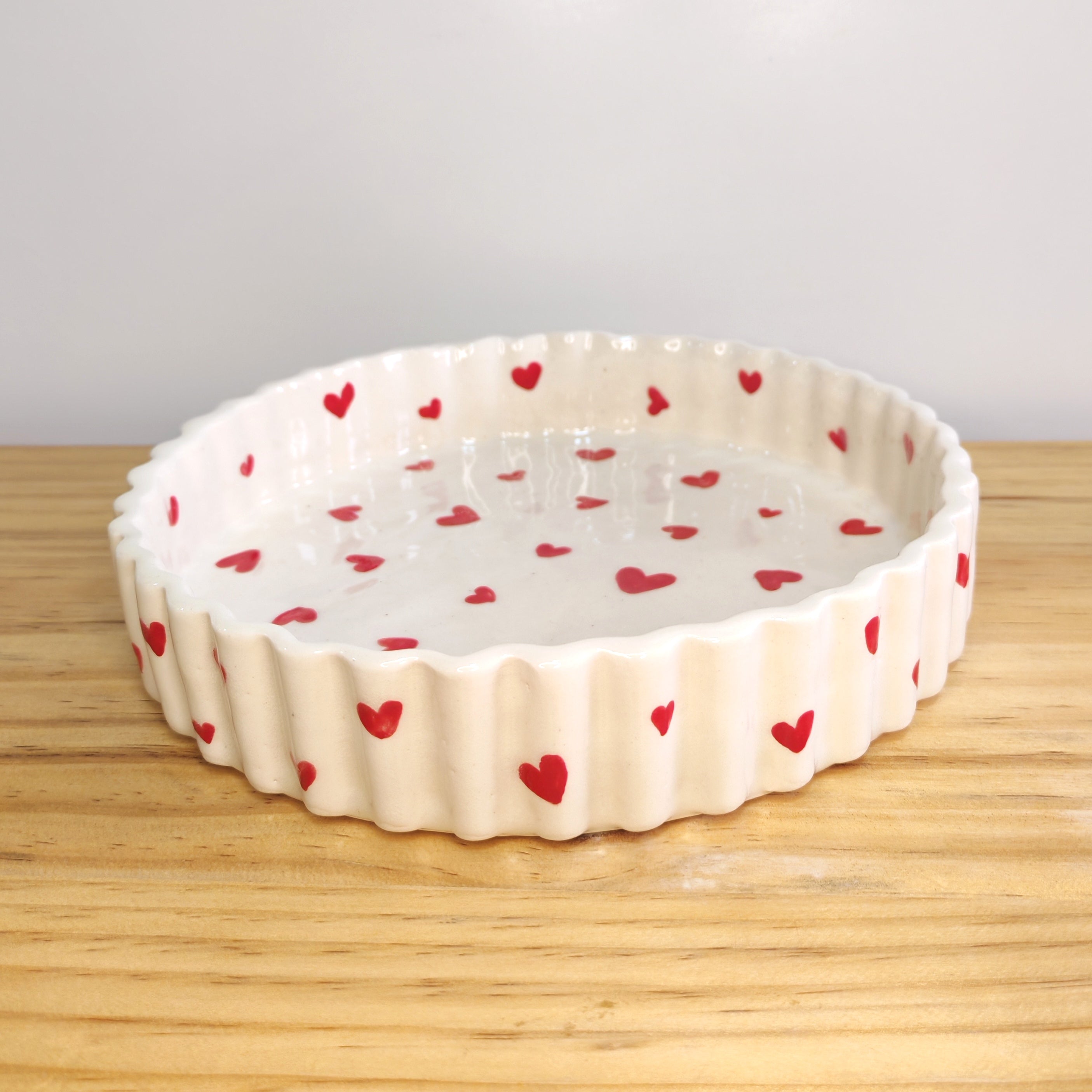 Fuente para Hornear de Corazones Rojos