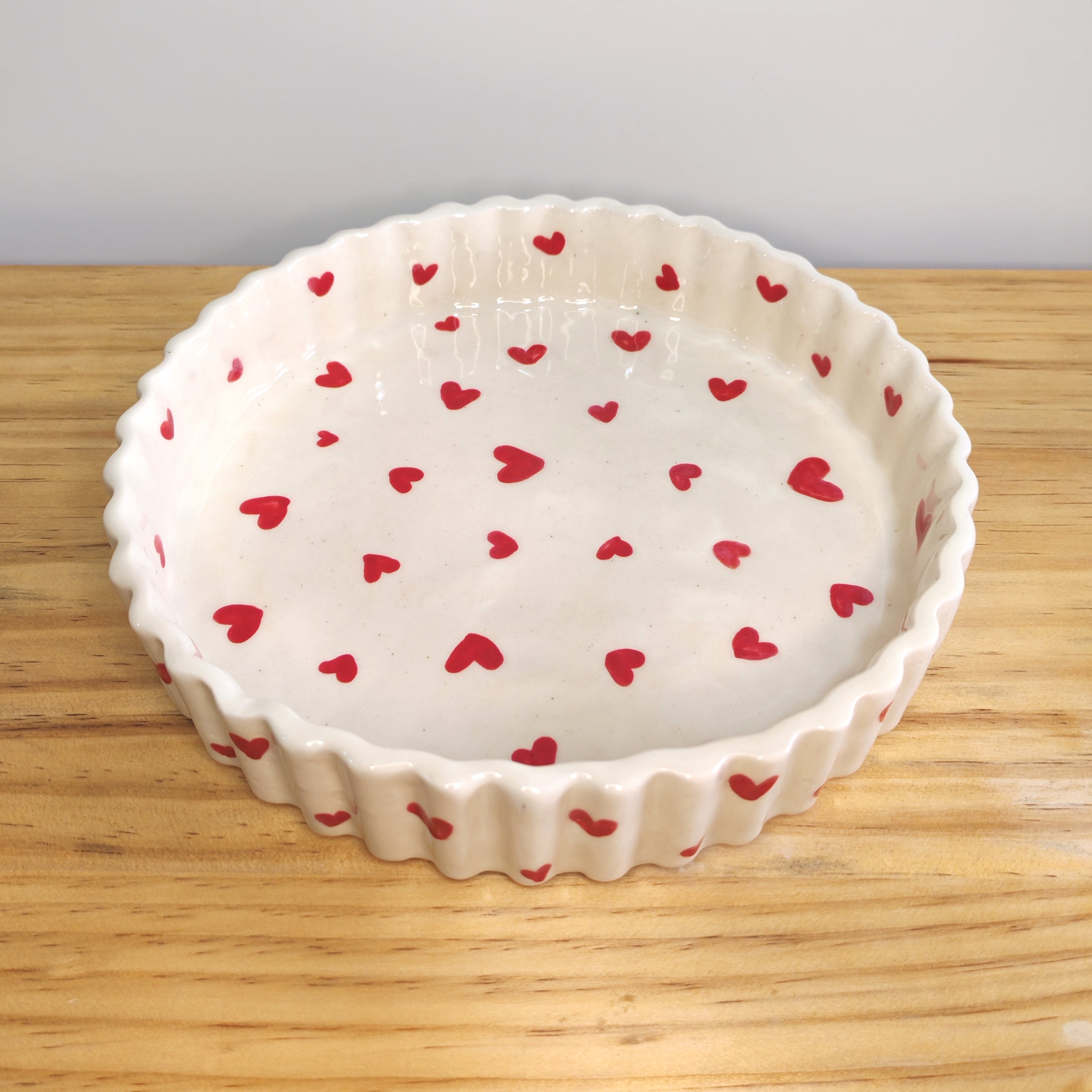 Fuente para Hornear de Corazones Rojos