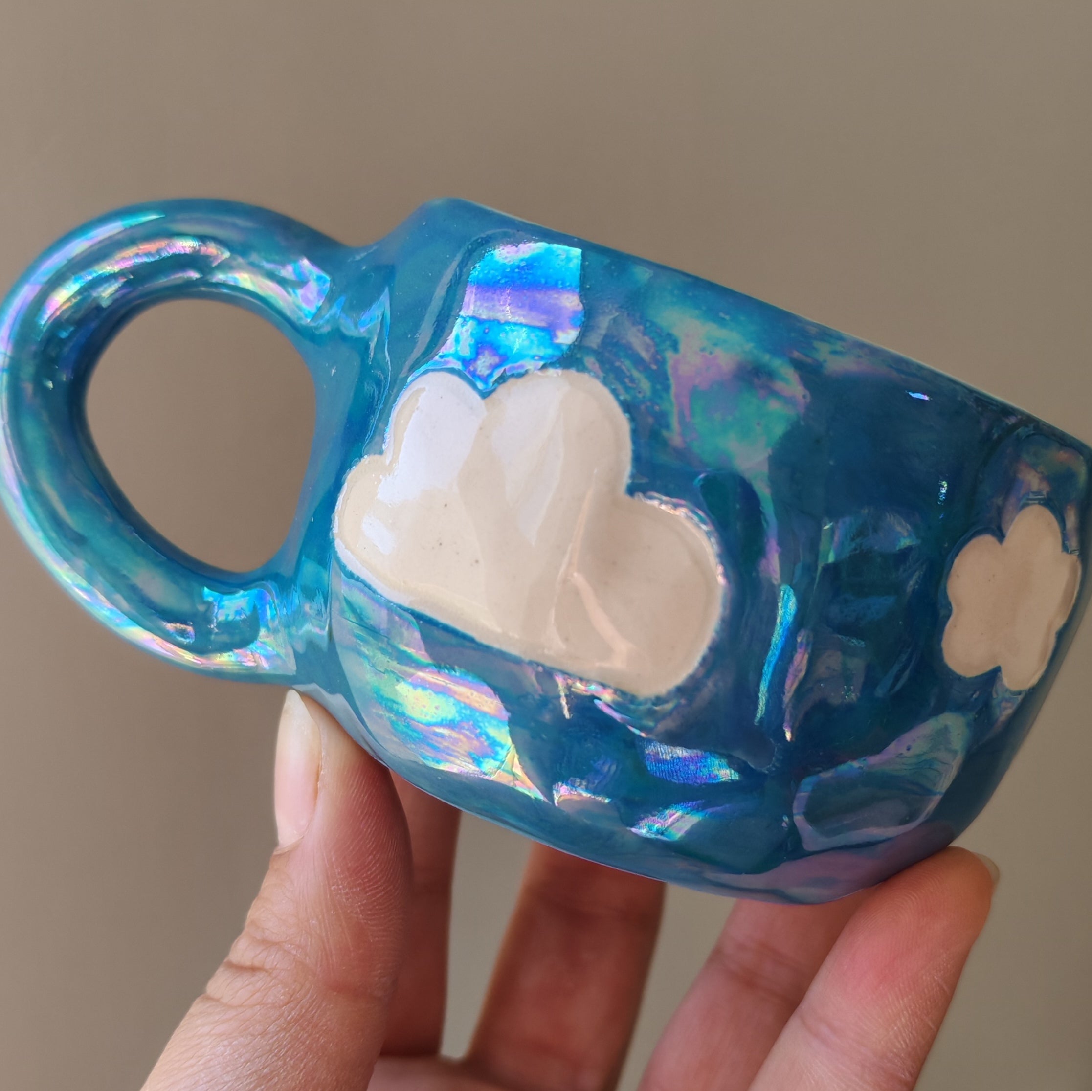 Tacita Celeste Nubes Nácar