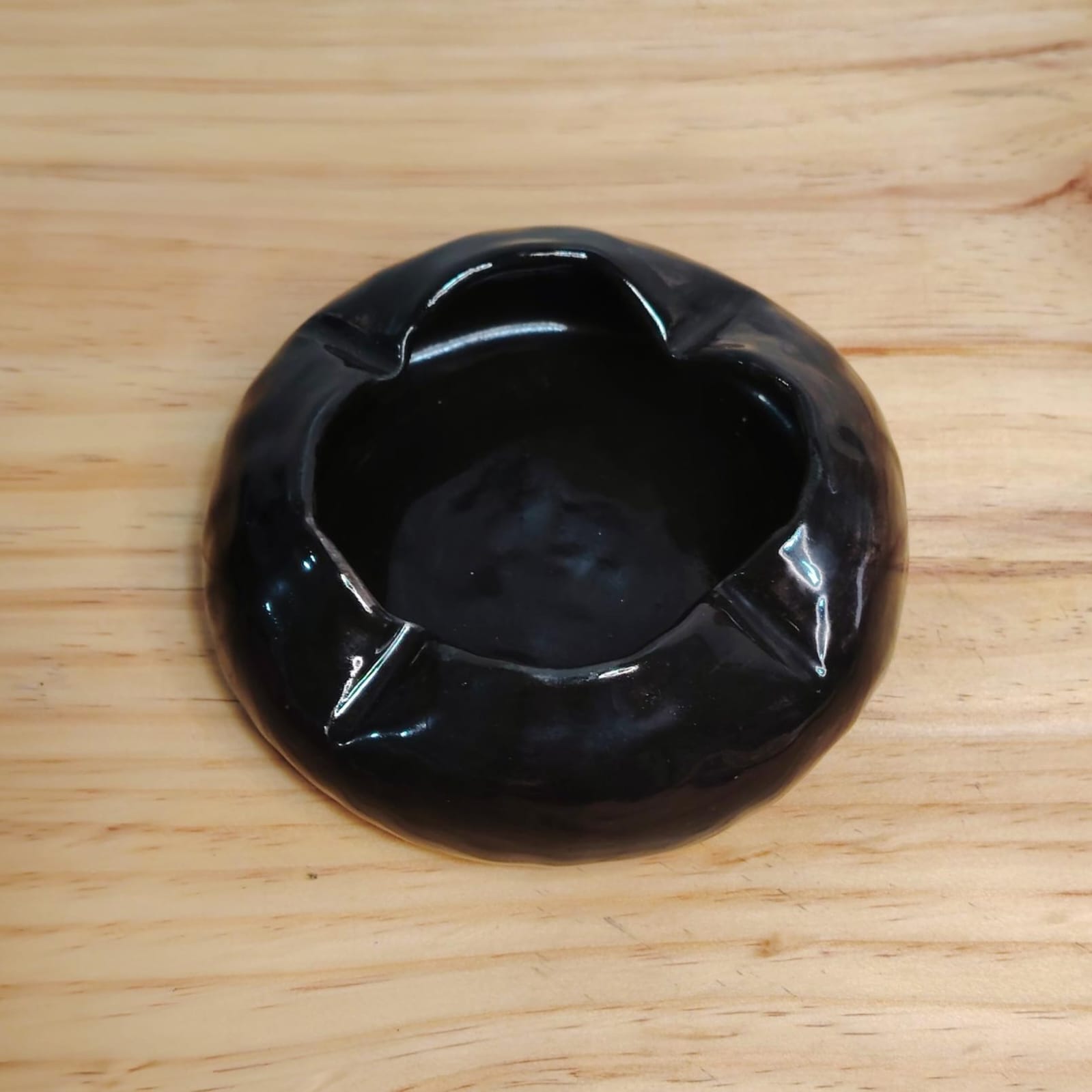 Cenicero de Cerámica Negro