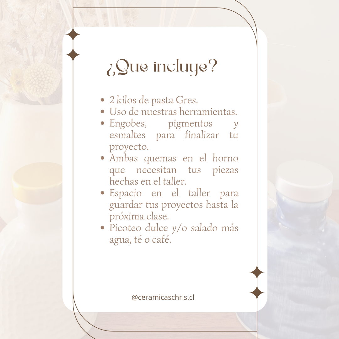 Clases para Intermedio Experimentales en Cerámica