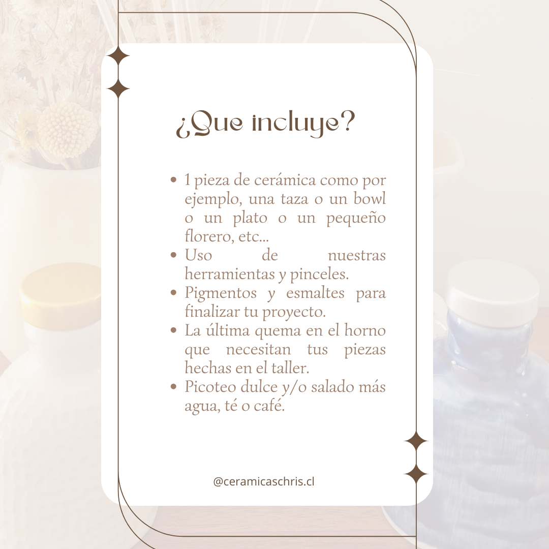 Taller “Pinta una cerámica"