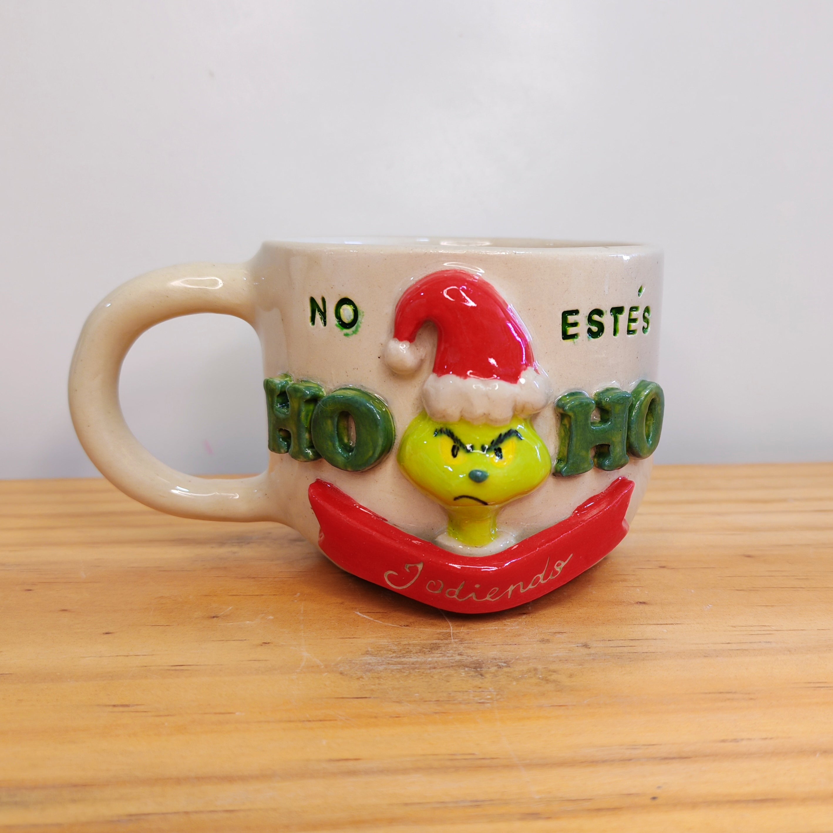 Taza Grinch "Ho Ho Jodiendo" Navidad