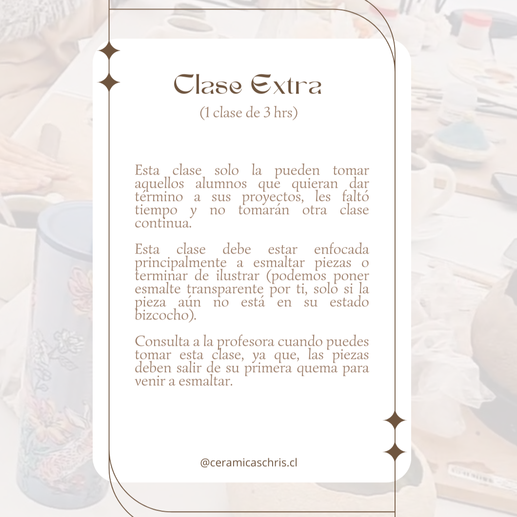 Clase Extra de Cerámica