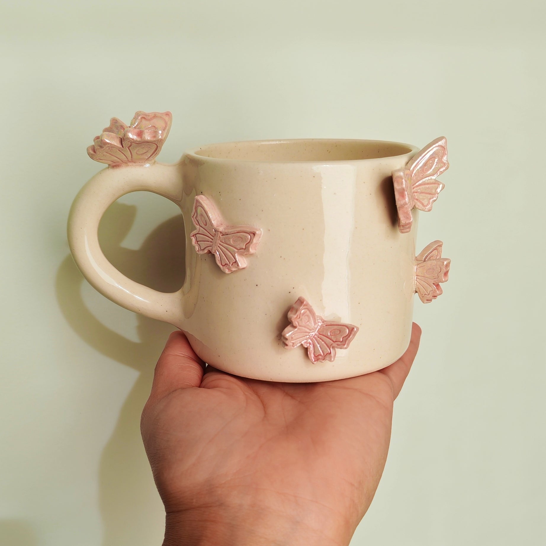 Taza Mariposas con Nácar