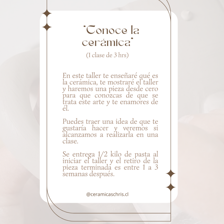 Taller “Conoce la cerámica”