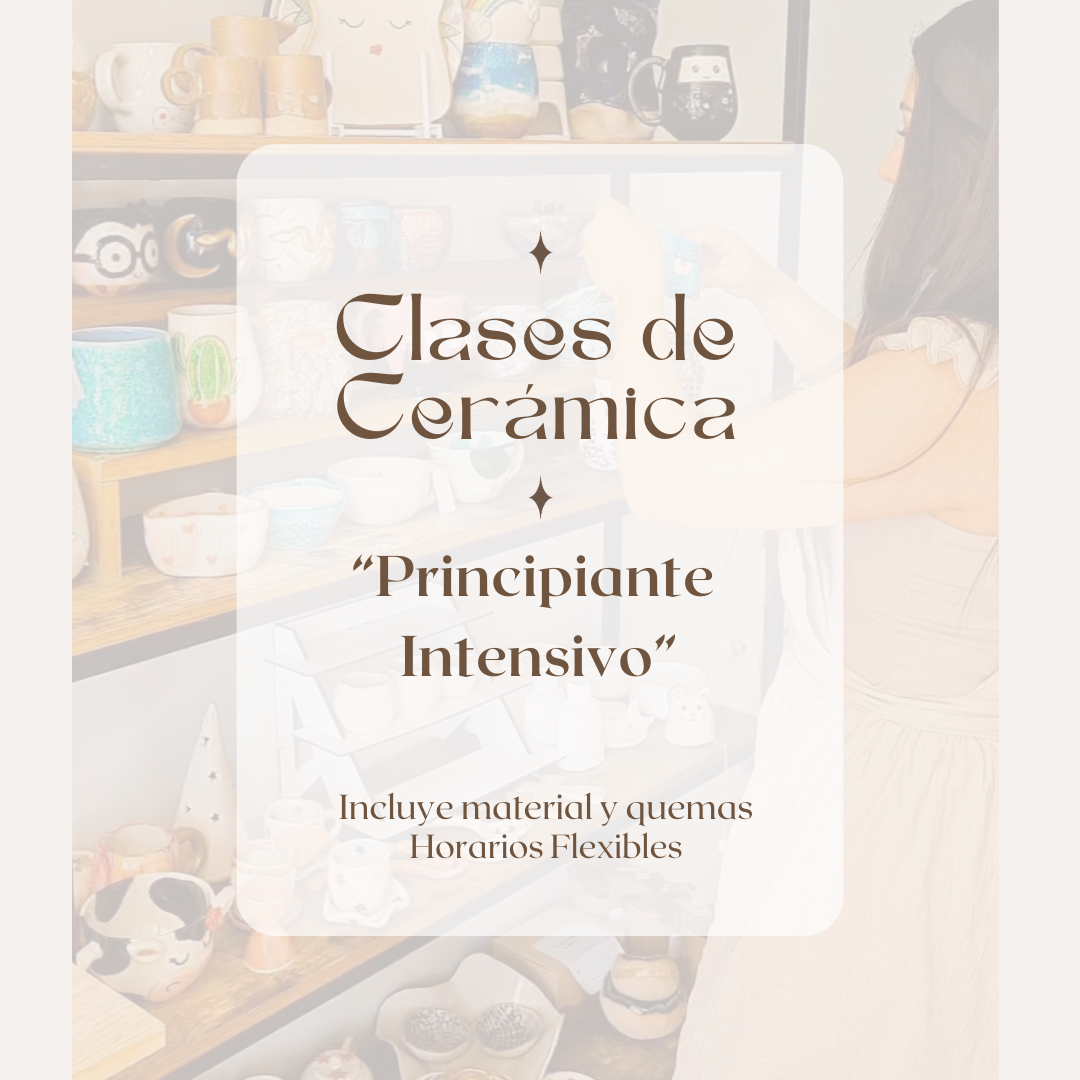 Clases para Principiantes Intensivo en Cerámica