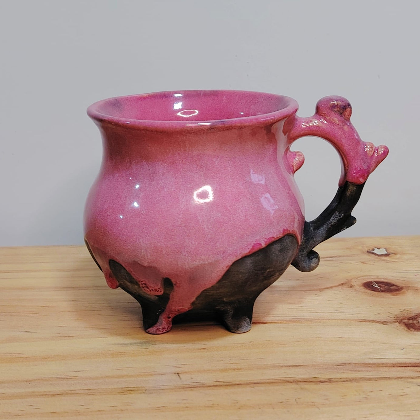 Caldero Bruja Chorreado Rosa