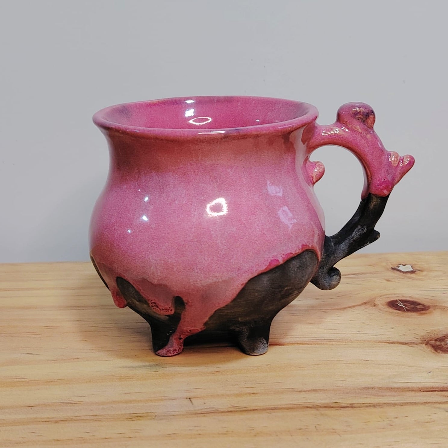 Caldero Bruja Chorreado Rosa