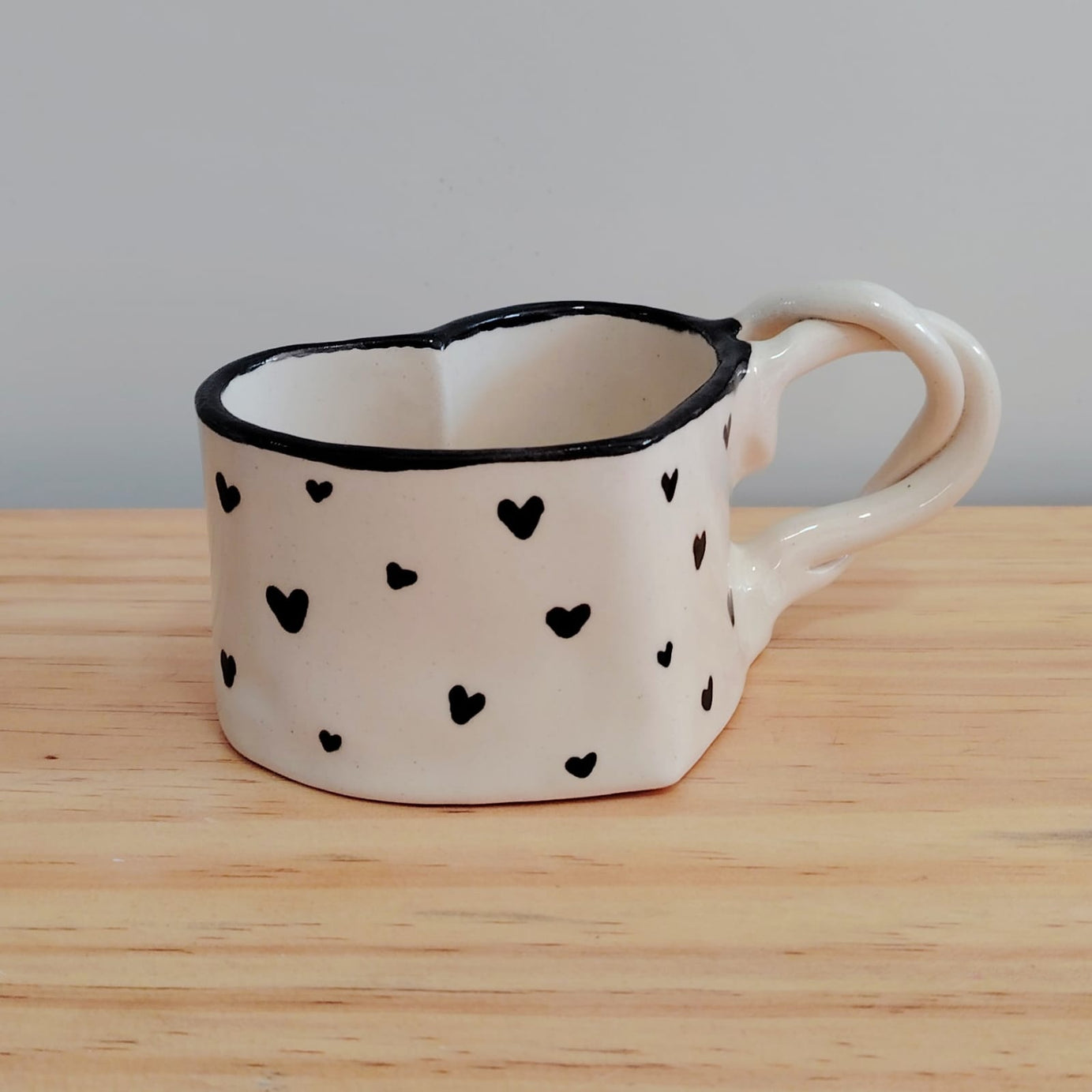 Taza Corazón Negro