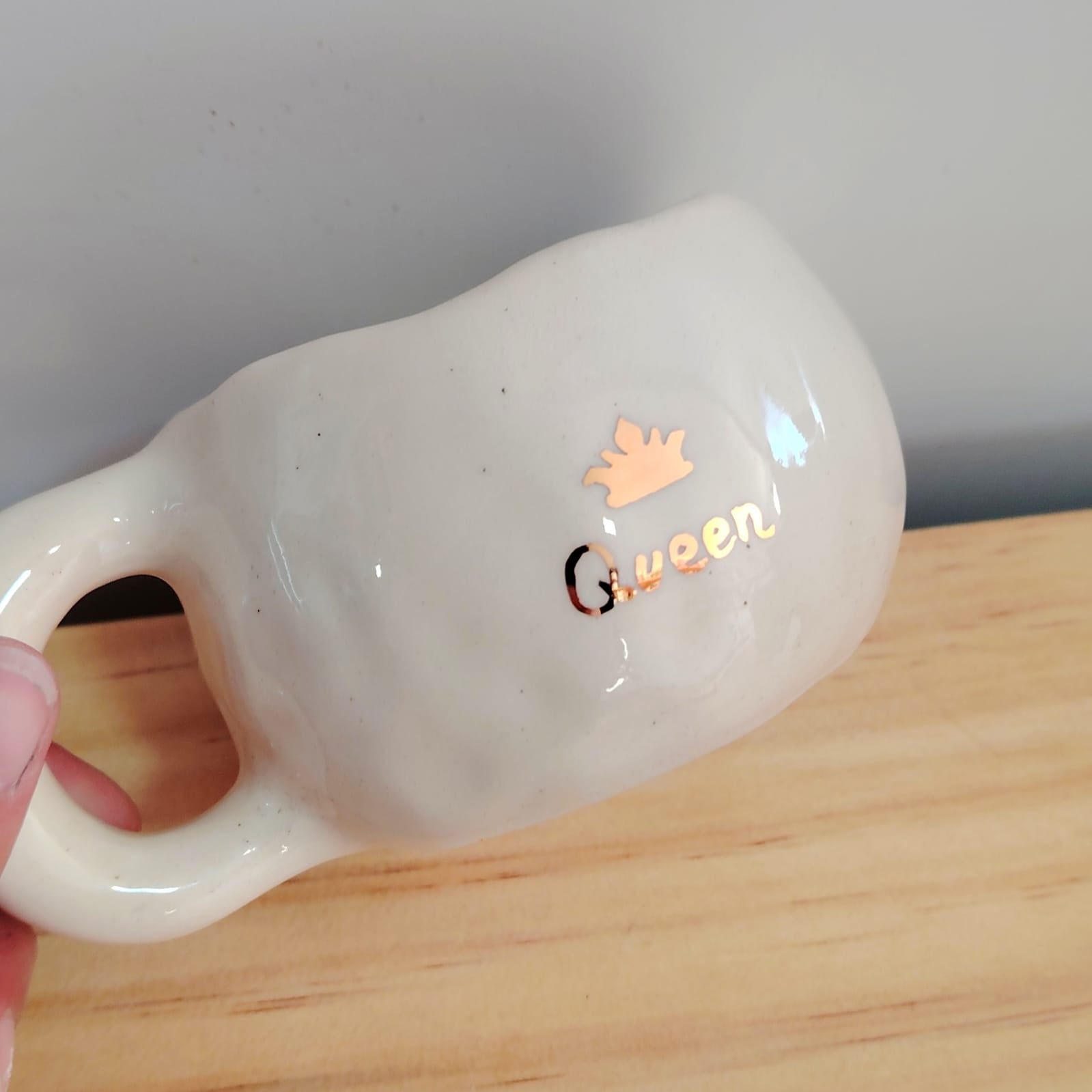 Taza Reina Queen Oro