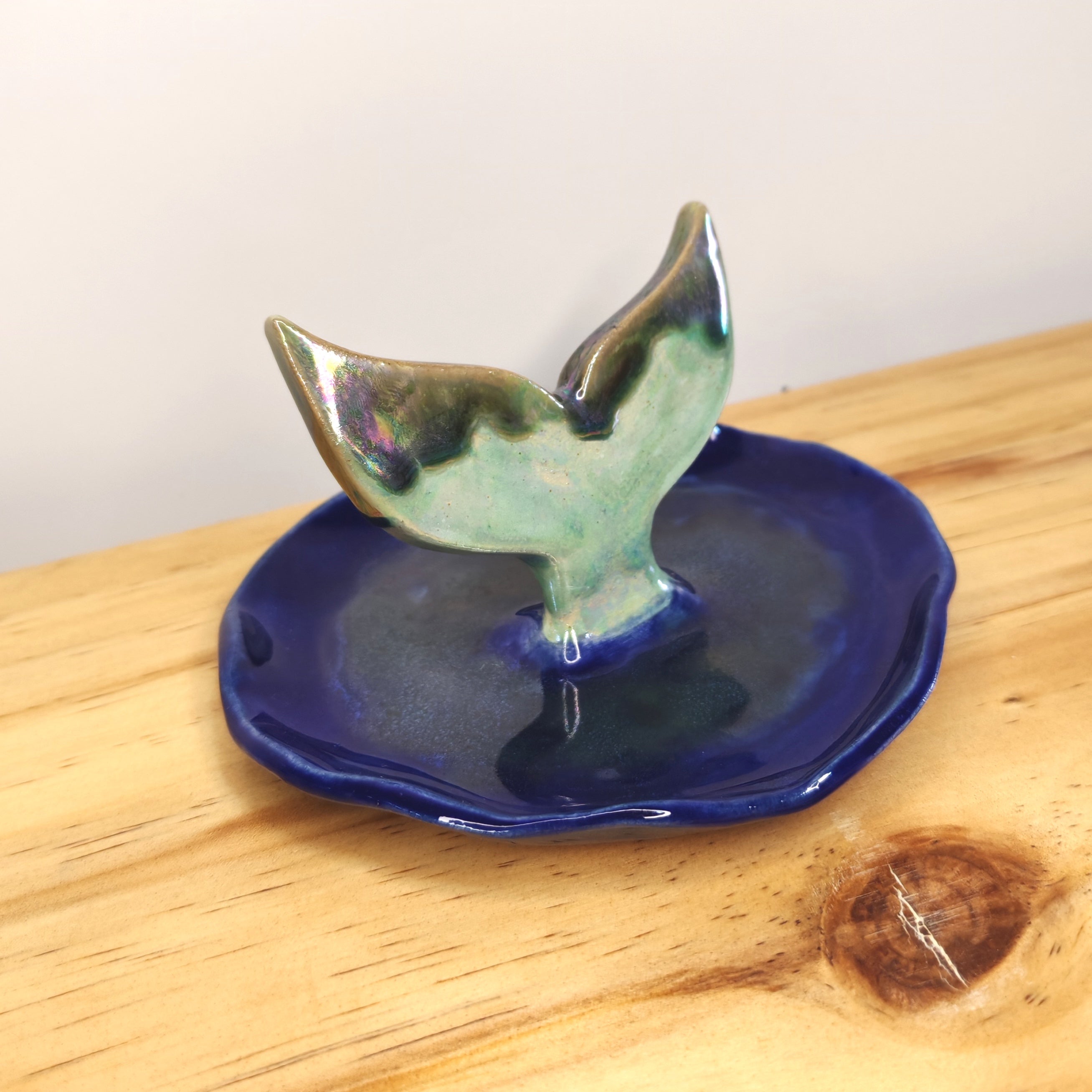 Joyero Cola Sirena de Cerámica con Tornasol