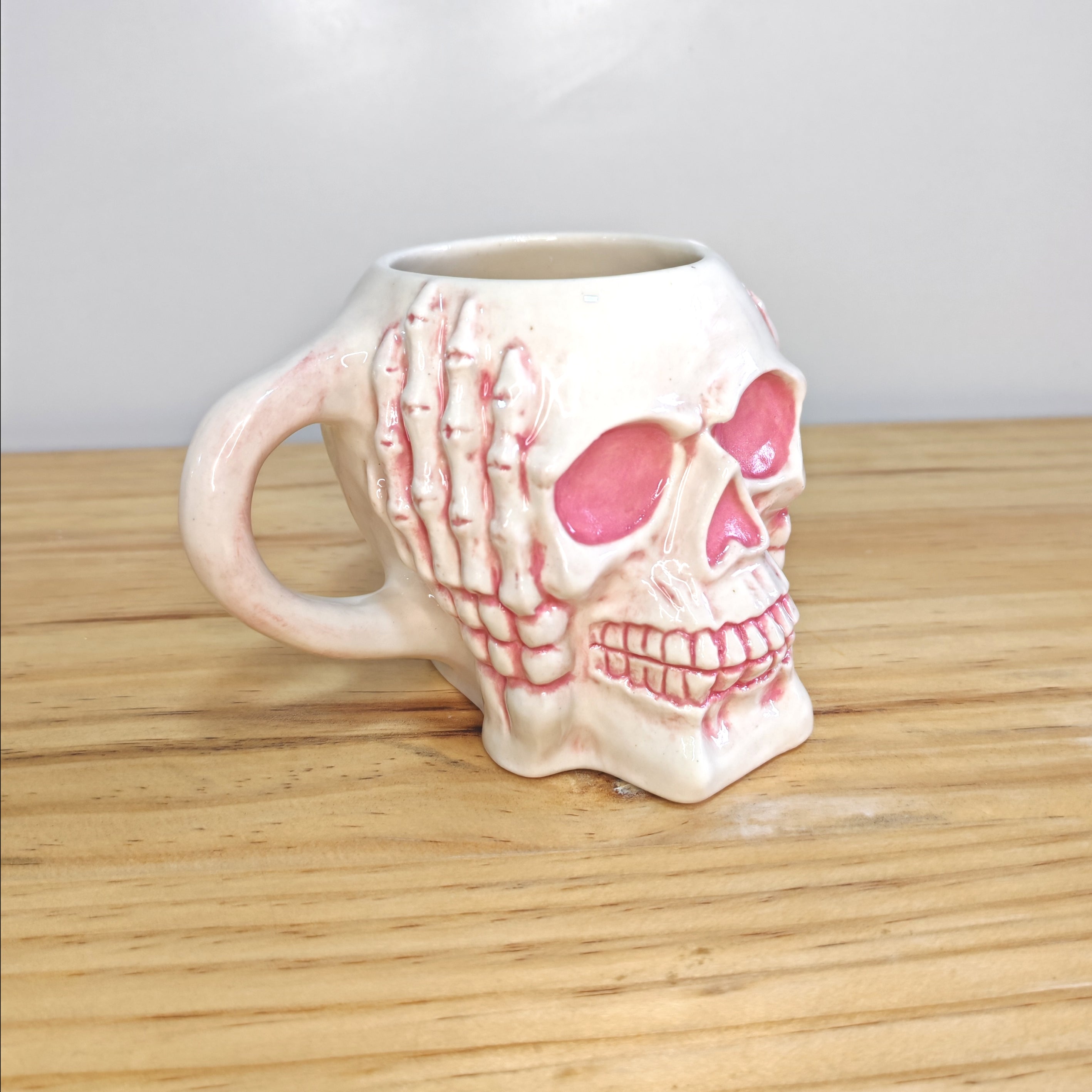 Taza Calavera Rosa
