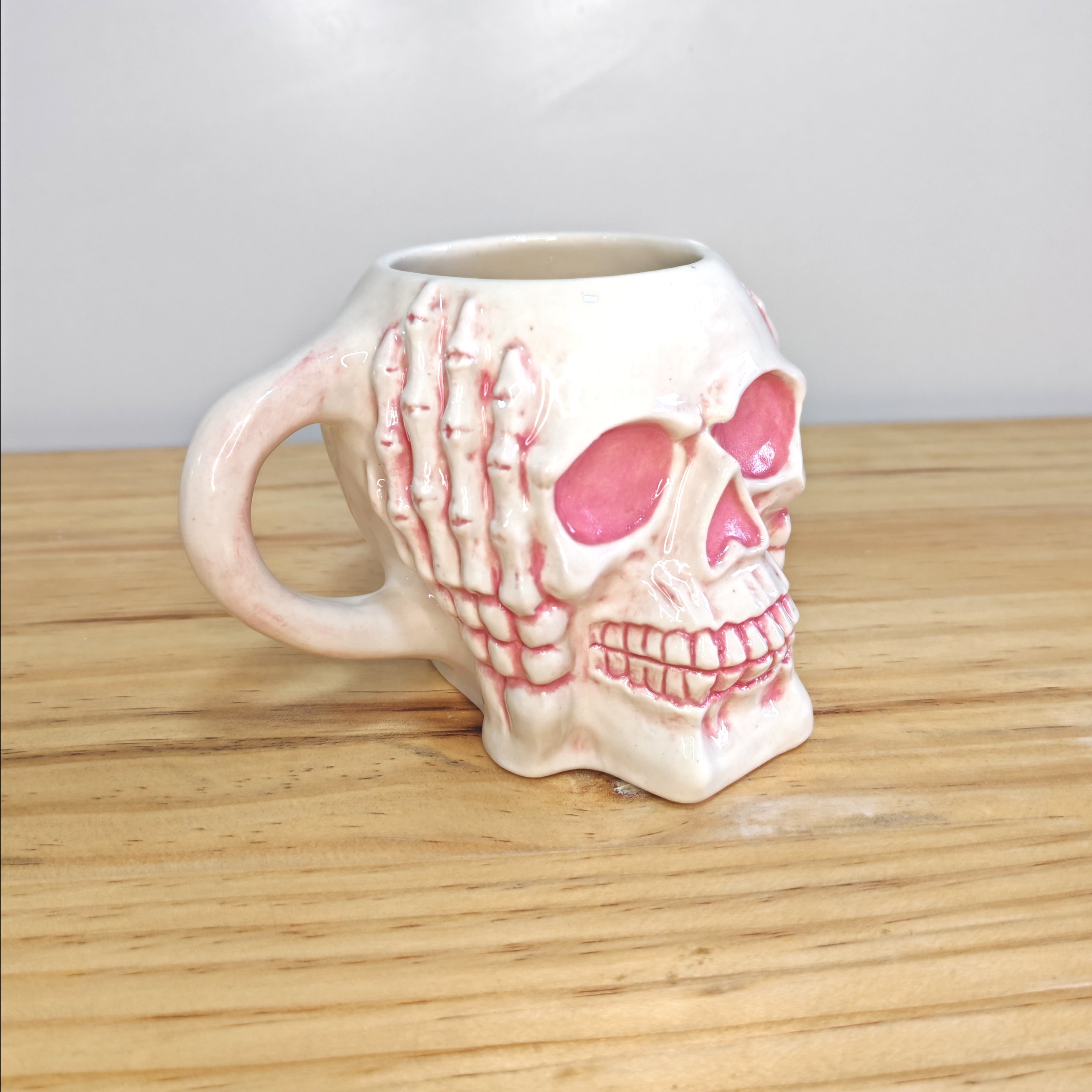 Taza Calavera Rosa
