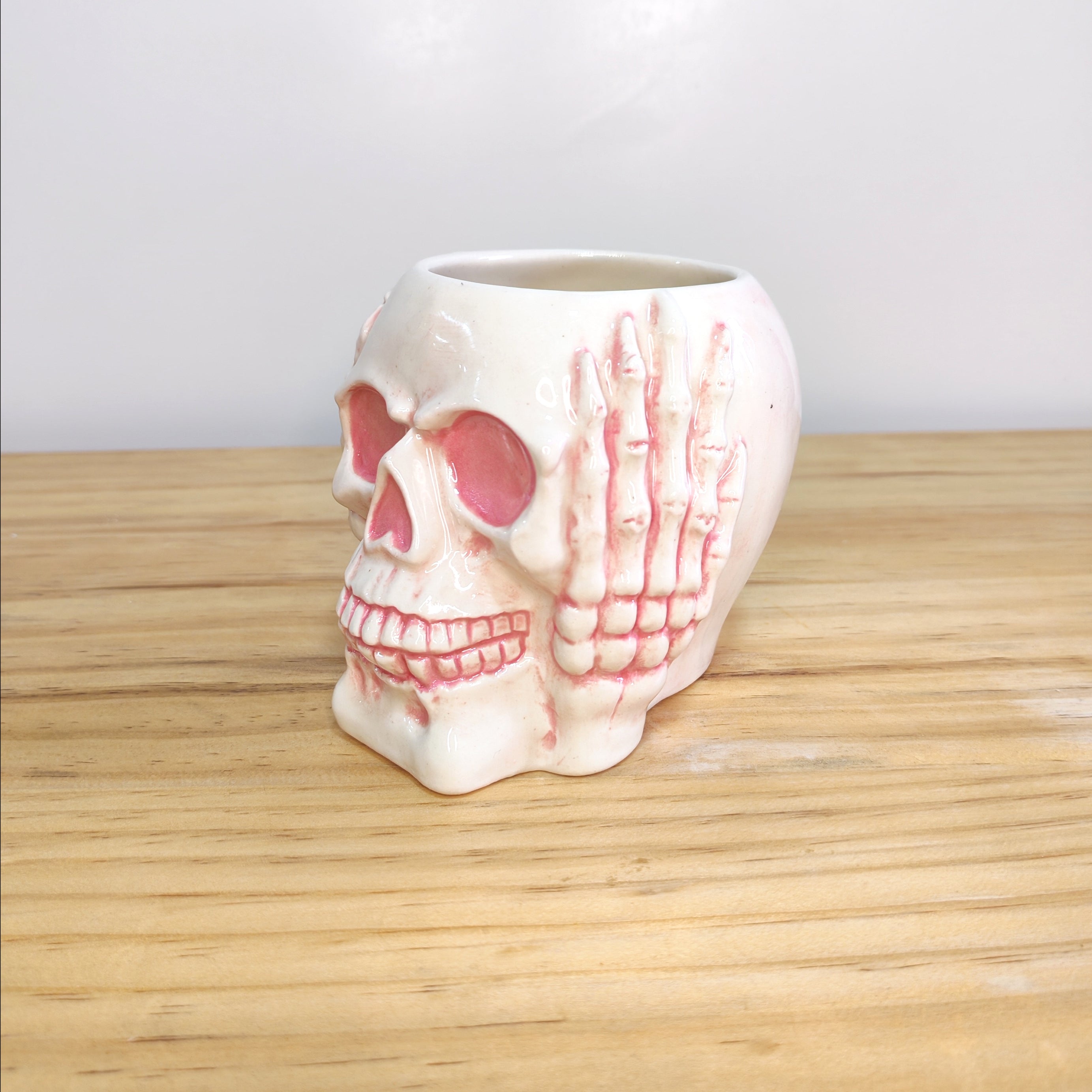 Taza Calavera Rosa
