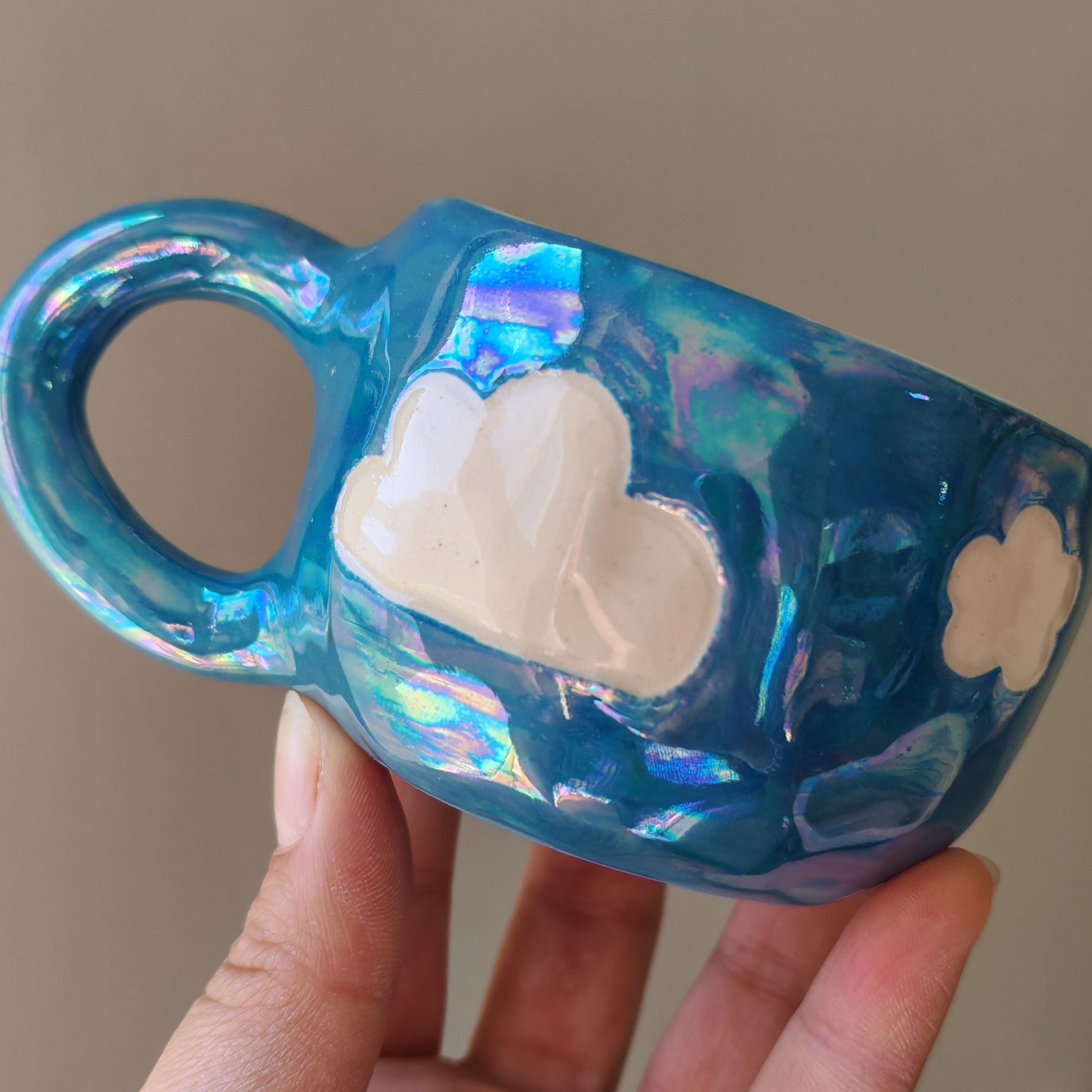 Tacita Celeste Nubes Nácar