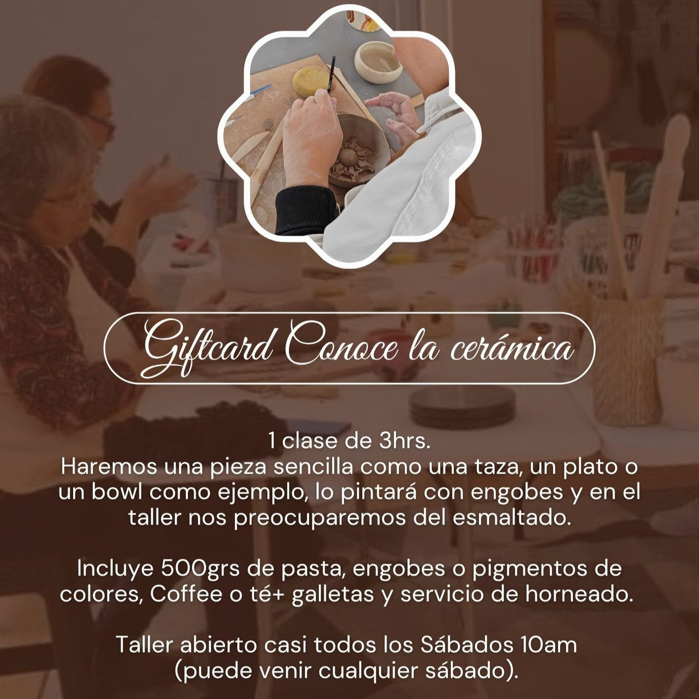 Giftcard Mamá “Conoce la cerámica”