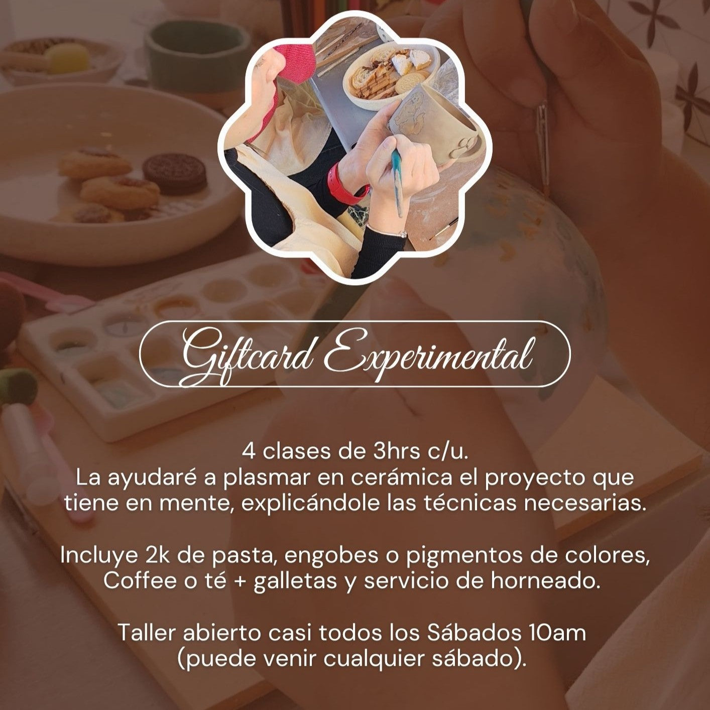 Giftcard Mamá Cerámica Experimental Principiantes