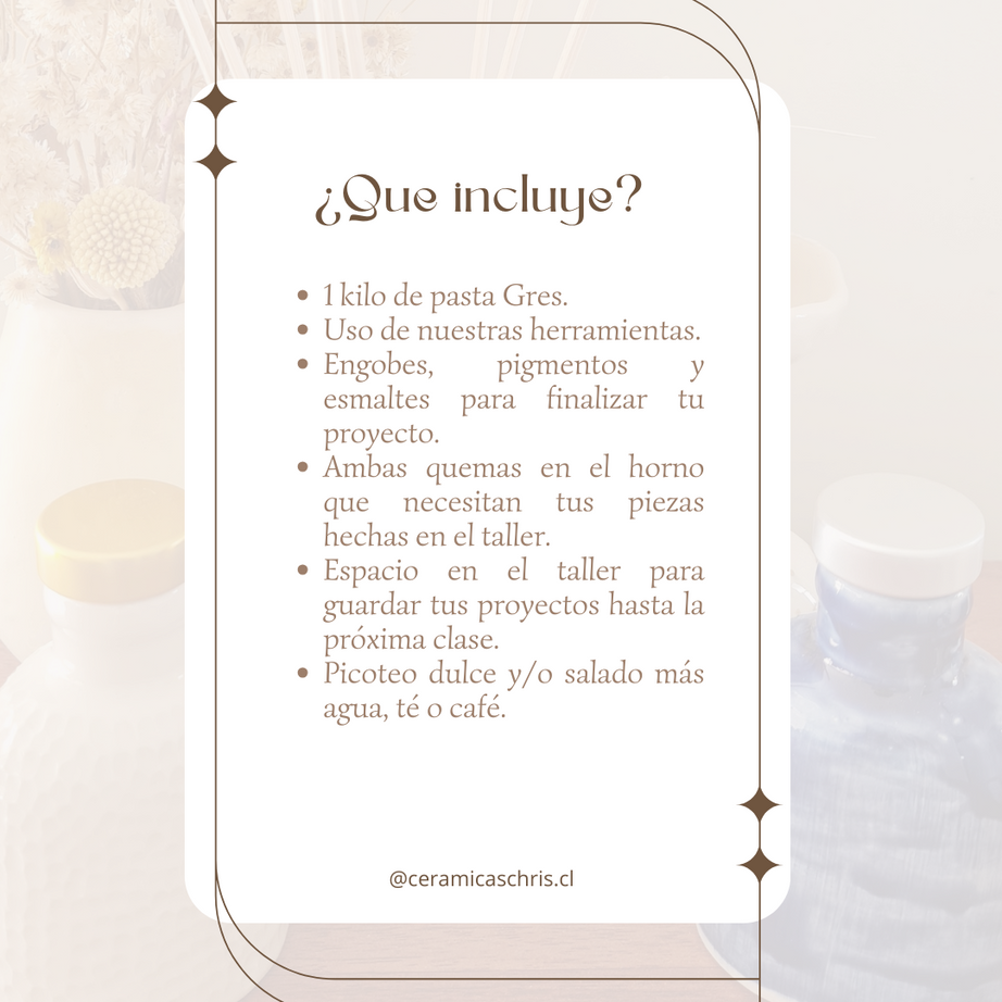 Clases para Principiantes Intensivo en Cerámica