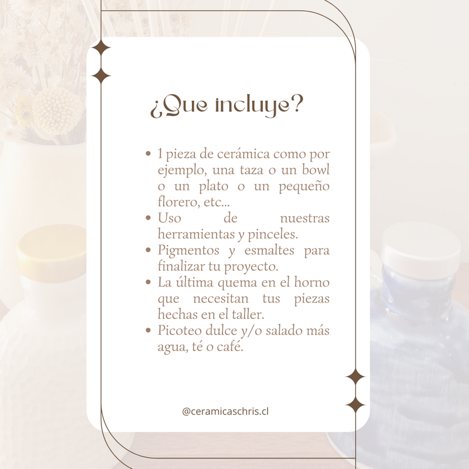 Taller “Pinta una cerámica"