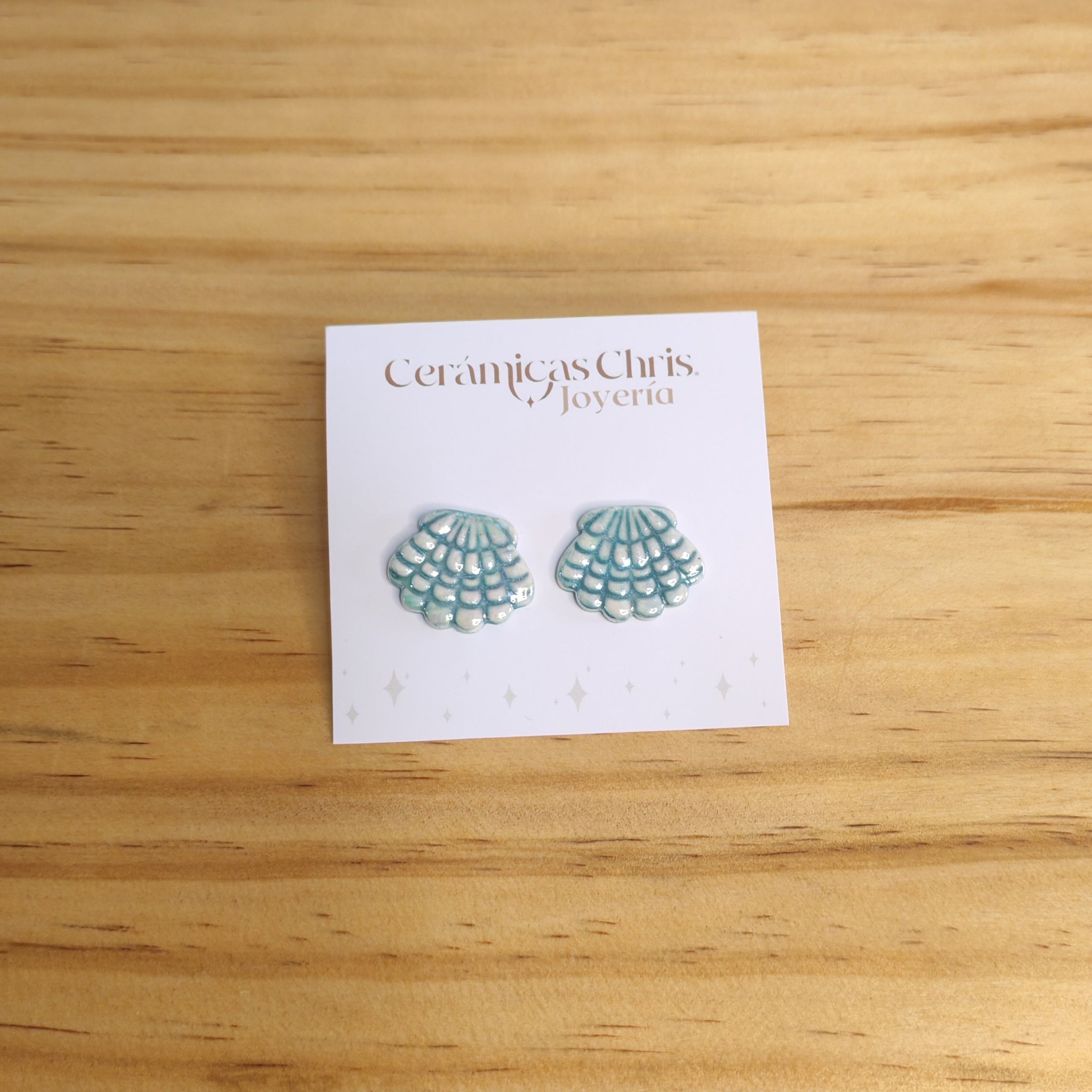 Aros Conchita Mar Calipso y brillo Nácar