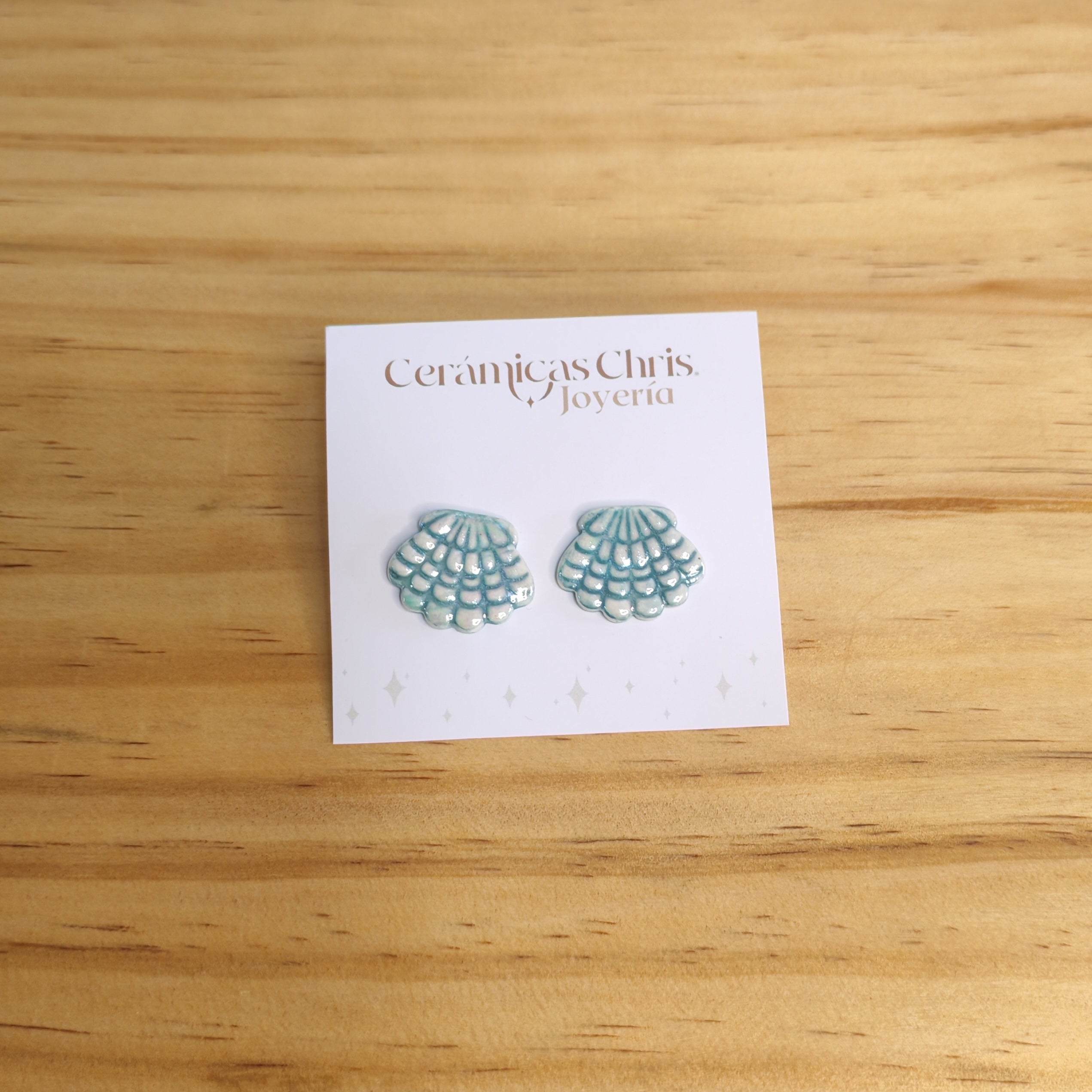 Aros Conchita Mar Calipso y brillo Nácar