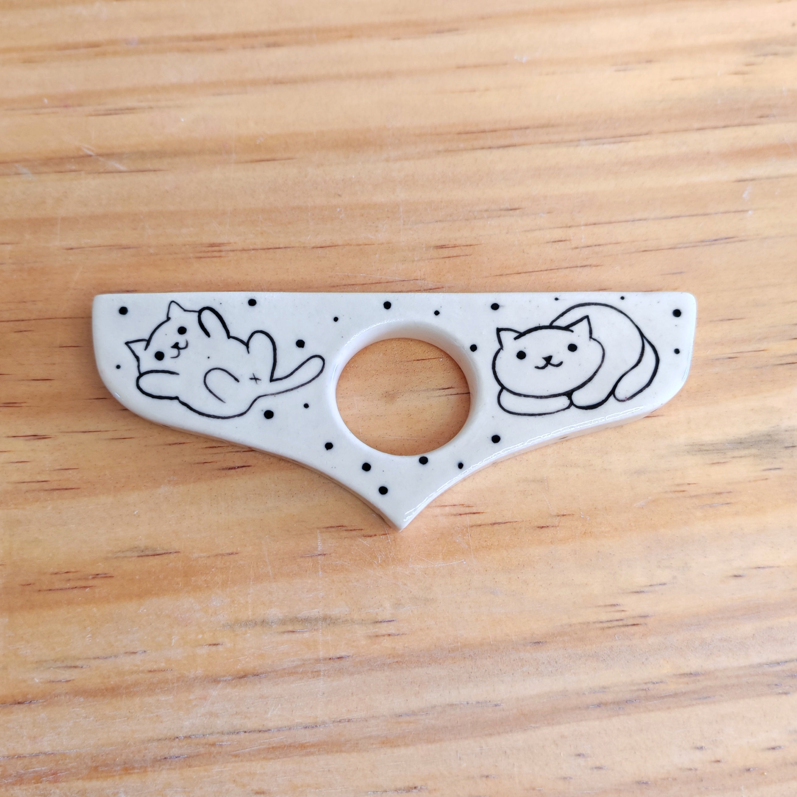 Anillo de Lectura o Abre Libros de Cerámica Tamaño 11,2cm