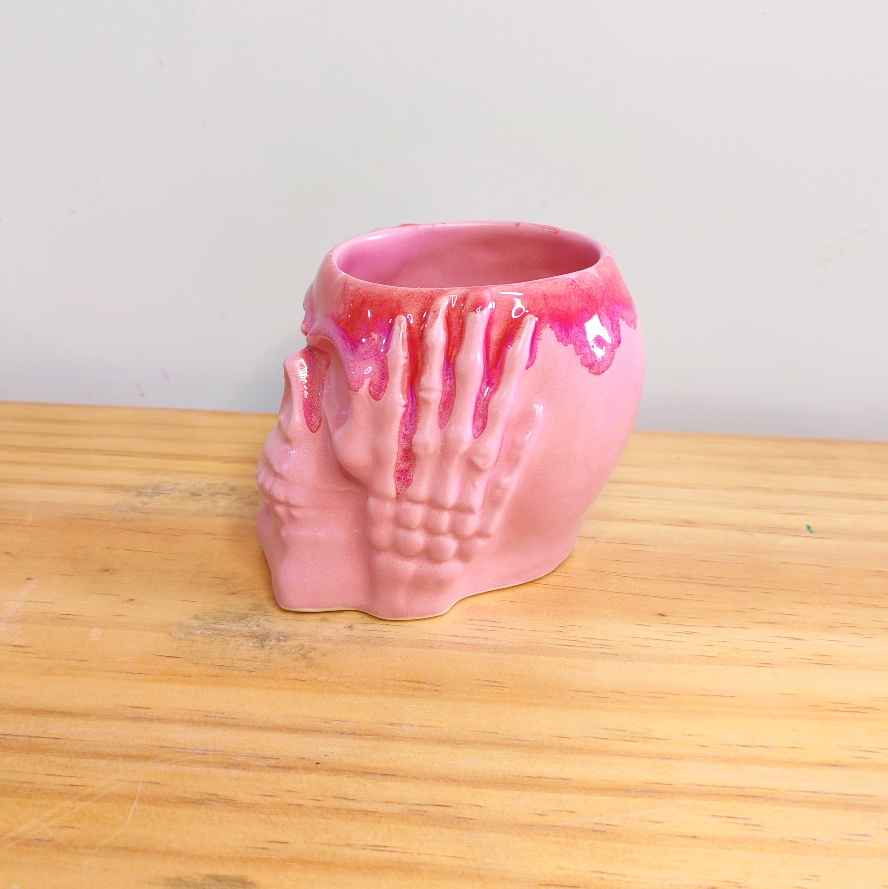 Taza Calavera Rosada