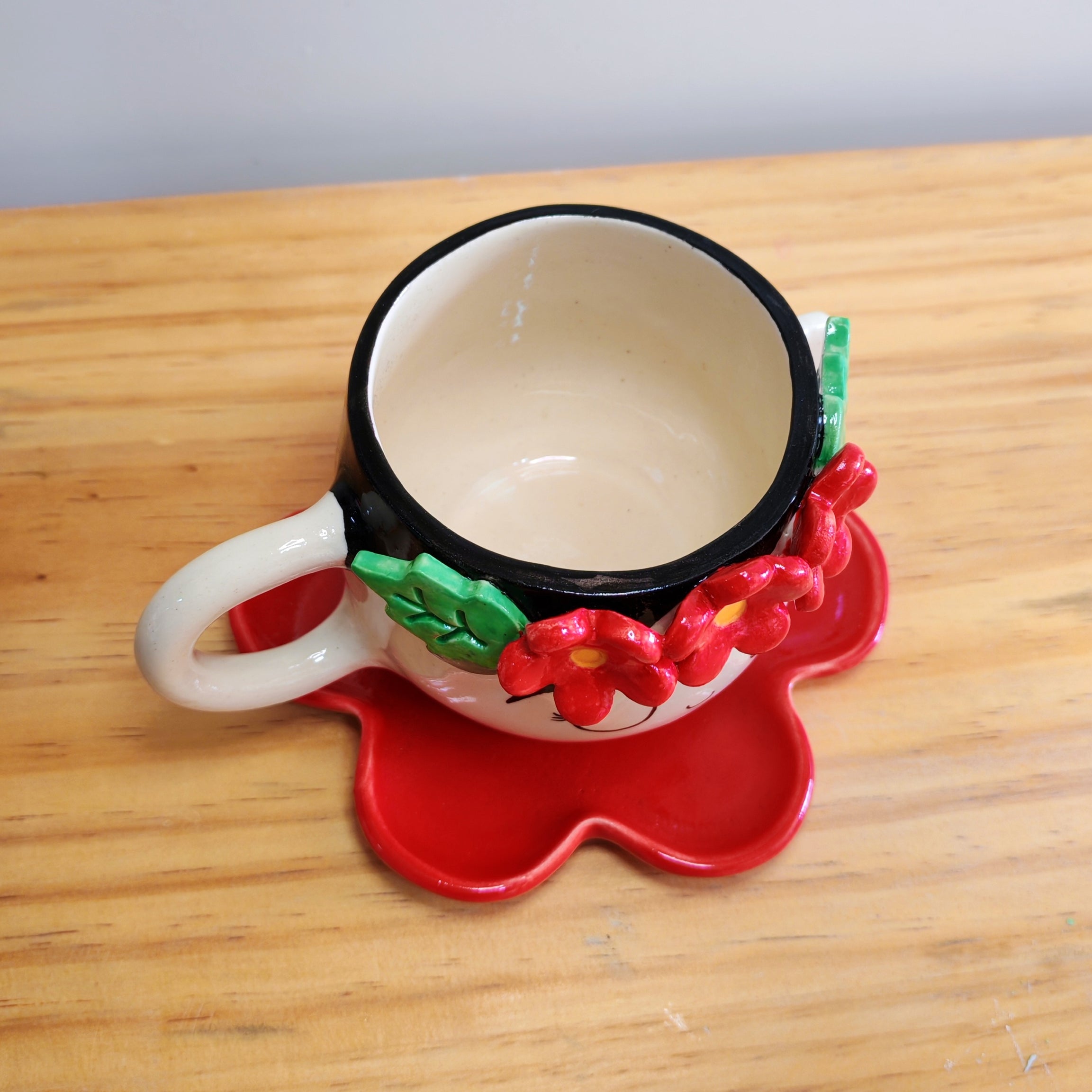 Set Taza Frida y Plato Flor